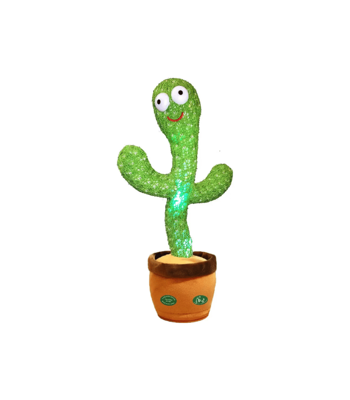 Cactus Bailarín Musical Repetidor Recargable Voz Interactivo