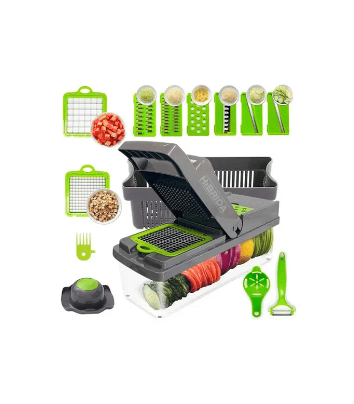 Cortador Picador De Alimentos Rallador Manual Fruta Verduras