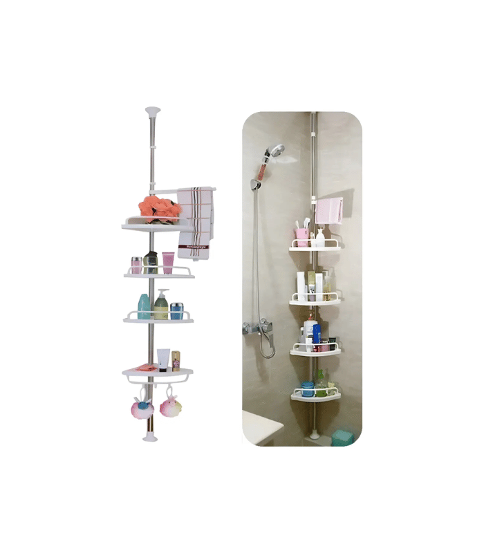 Organizador de Baño Esquinero Telescópico Thek Ajustable 155-330 cm
